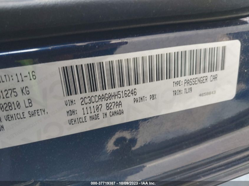 2017 CHRYSLER 300 LIMITED - 2C3CCAAG0HH516246