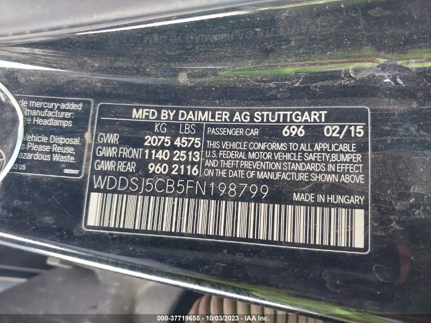 2015 MERCEDES-BENZ CLA 45 AMG - WDDSJ5CB5FN198799
