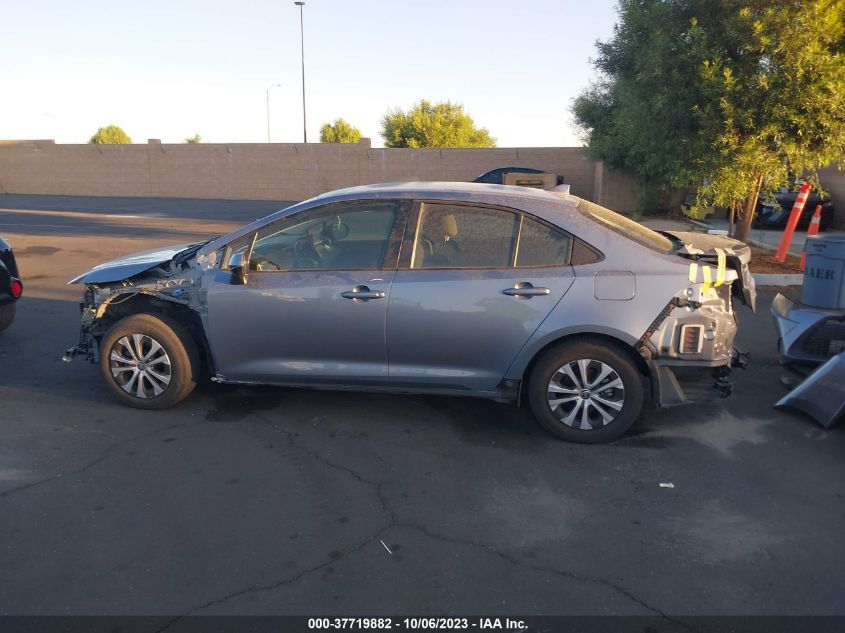 VIN JTDEAMDE3NJ047783 2022 TOYOTA COROLLA HYBRID LE