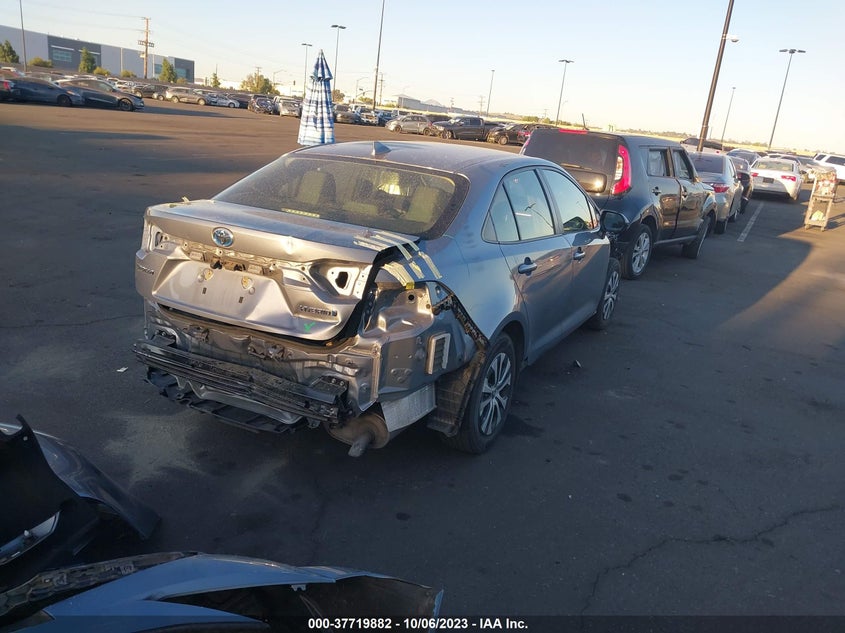 VIN JTDEAMDE3NJ047783 2022 TOYOTA COROLLA HYBRID LE