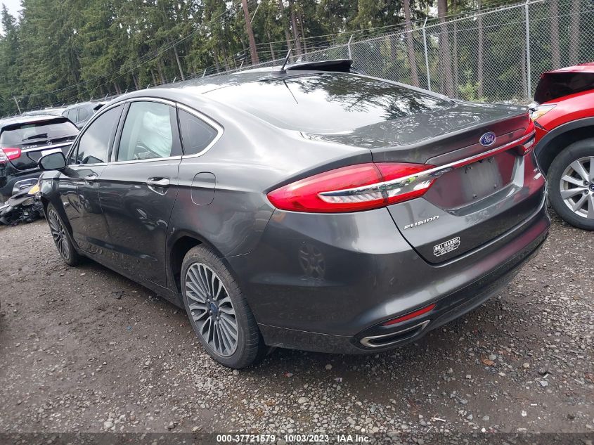 2017 FORD FUSION SE - 3FA6P0H92HR122627