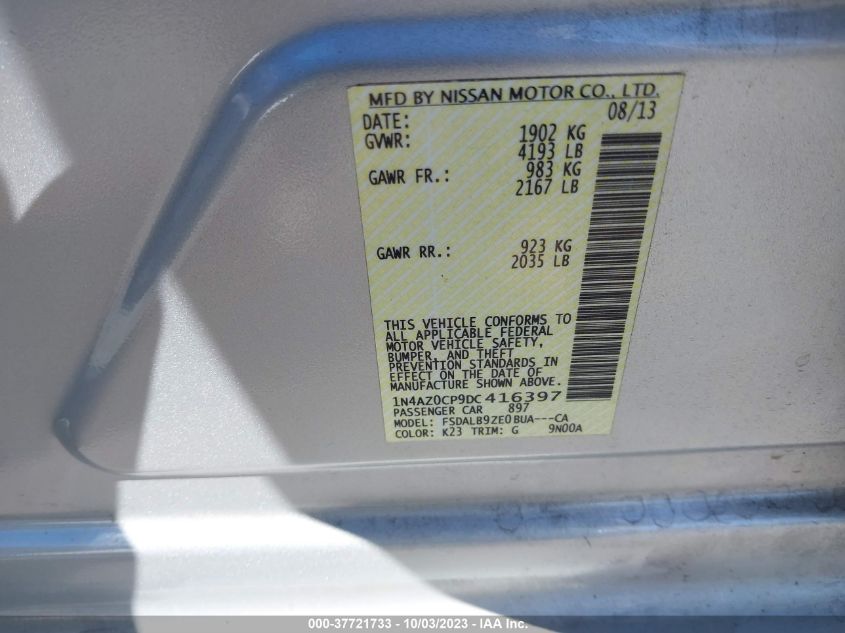 2013 NISSAN LEAF S - 1N4AZ0CP9DC416397