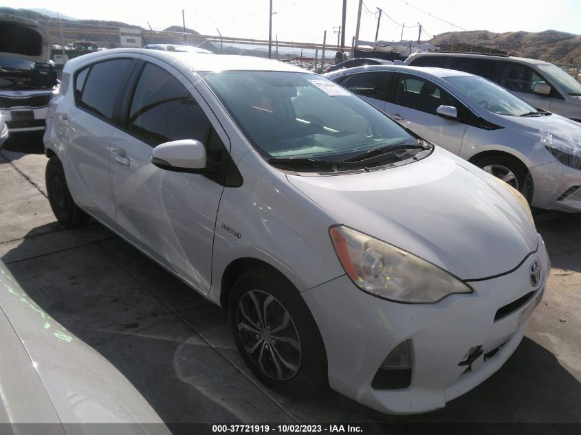 2013 TOYOTA PRIUS C ONE/TWO/THREE/FOUR - JTDKDTB31D1555660