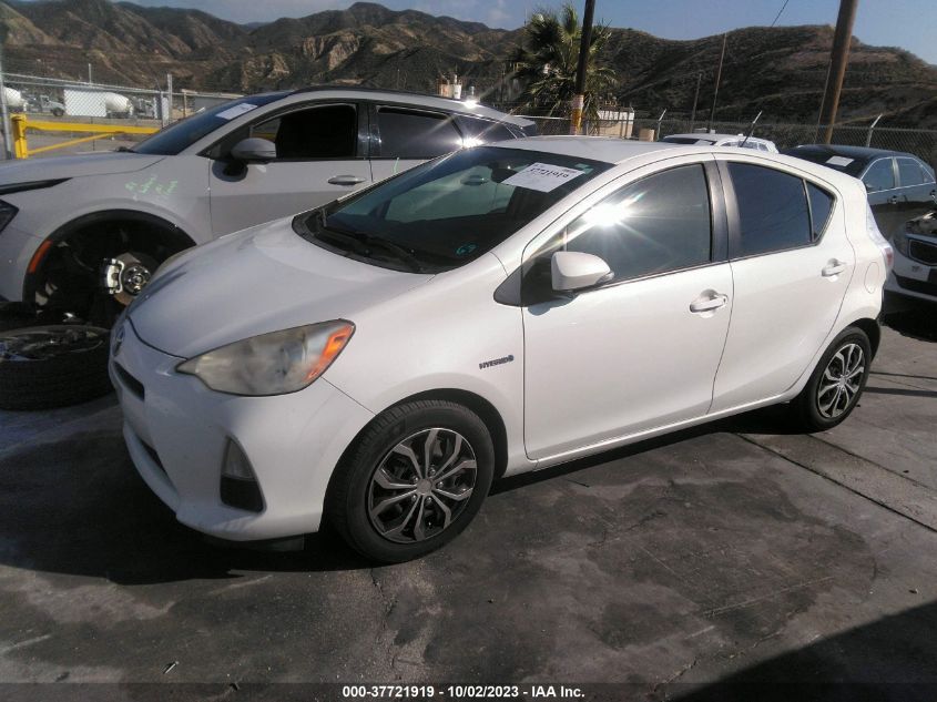 2013 TOYOTA PRIUS C ONE/TWO/THREE/FOUR - JTDKDTB31D1555660
