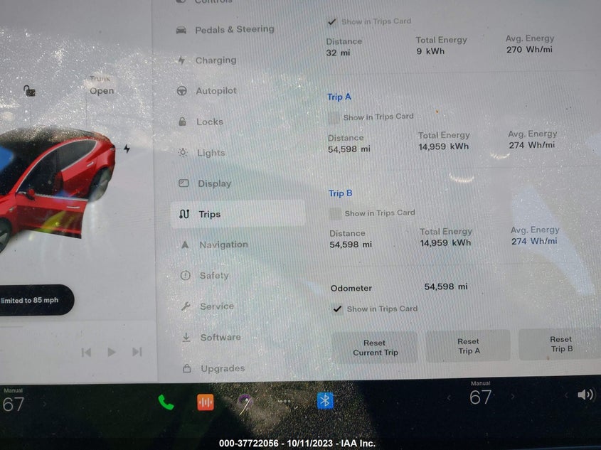 VIN 5YJ3E1EB0KF482195 2019 TESLA MODEL 3 LONG RANGE/PERFORMANCE