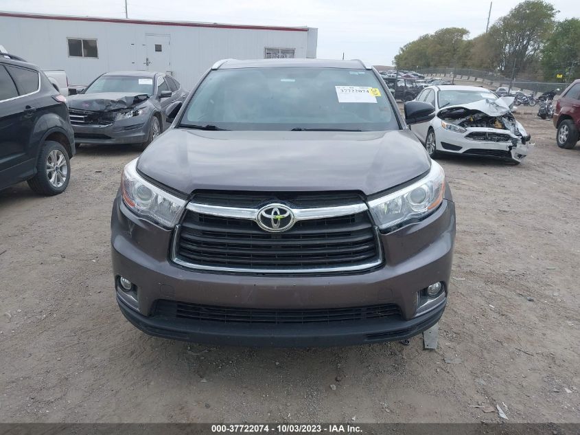 2015 TOYOTA HIGHLANDER LIMITED - 5TDDKRFH7FS218259