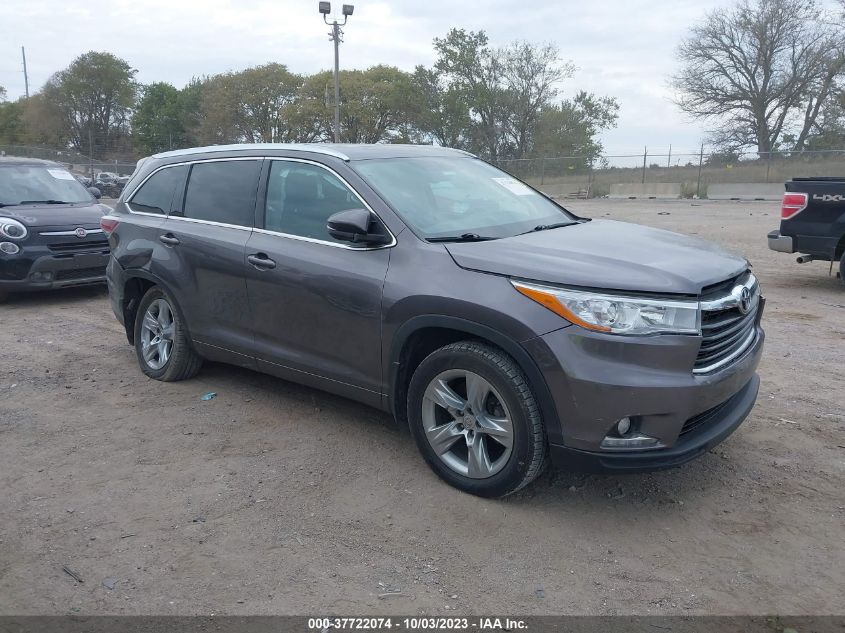 2015 TOYOTA HIGHLANDER LIMITED - 5TDDKRFH7FS218259