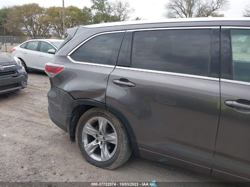 2015 TOYOTA HIGHLANDER LIMITED - 5TDDKRFH7FS218259