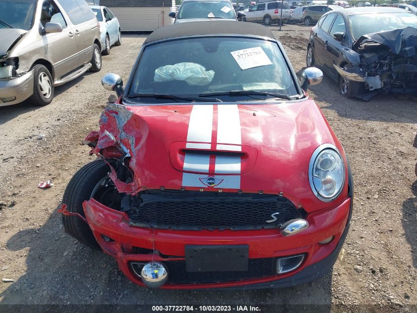 2013 MINI ROADSTER COOPER S - WMWSY3C50DT594259