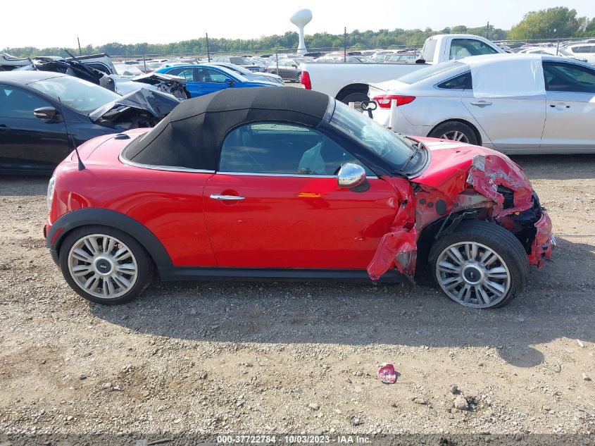 2013 MINI ROADSTER COOPER S - WMWSY3C50DT594259