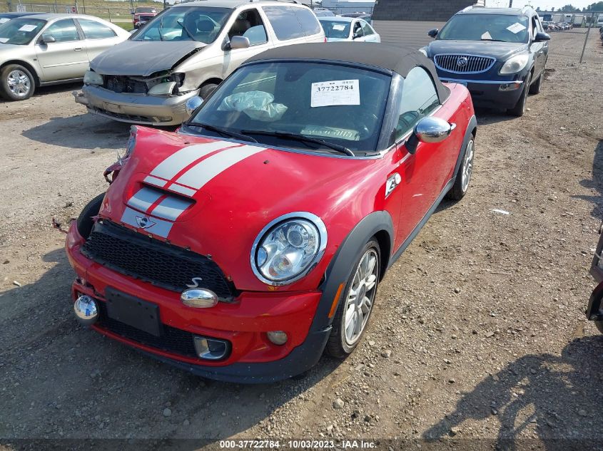 2013 MINI ROADSTER COOPER S - WMWSY3C50DT594259