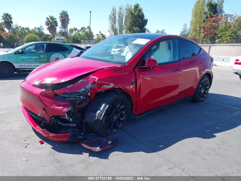 VIN 7SAYGDEE3PF753191 2023 TESLA MODEL Y LONG RANGE