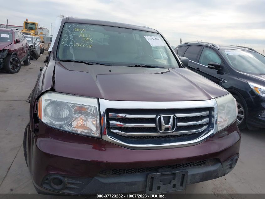 2015 HONDA PILOT LX - 5FNYF4H20FB032018
