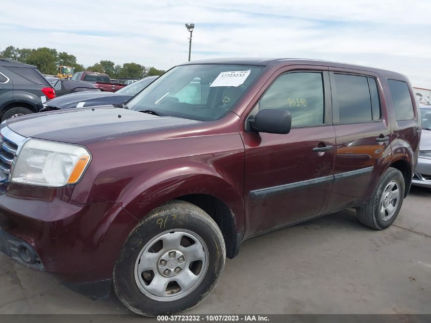 2015 HONDA PILOT LX - 5FNYF4H20FB032018