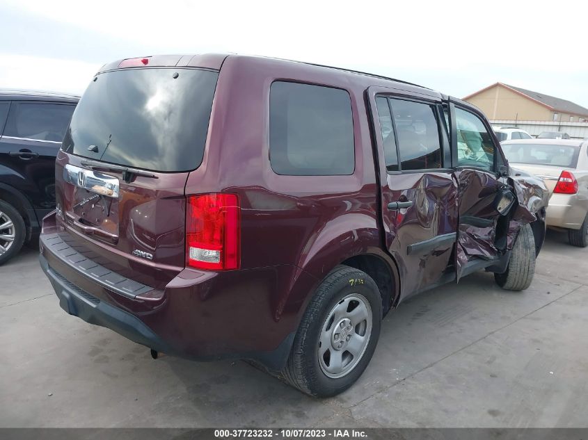 2015 HONDA PILOT LX - 5FNYF4H20FB032018