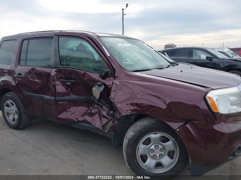 2015 HONDA PILOT LX - 5FNYF4H20FB032018