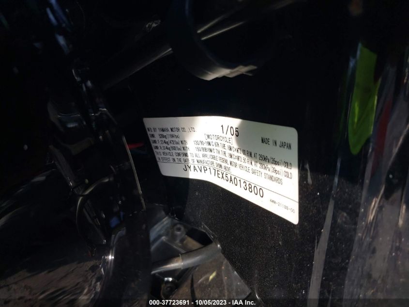2005 YAMAHA XV1700 A JYAVP17EX5A013800