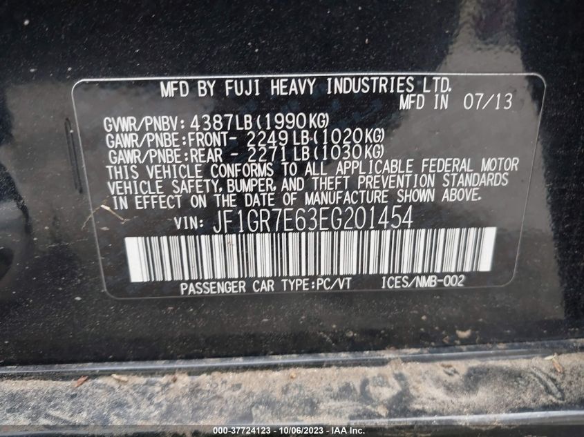 2014 SUBARU IMPREZA WAGON WRX WRX PREMIUM JF1GR7E63EG201454