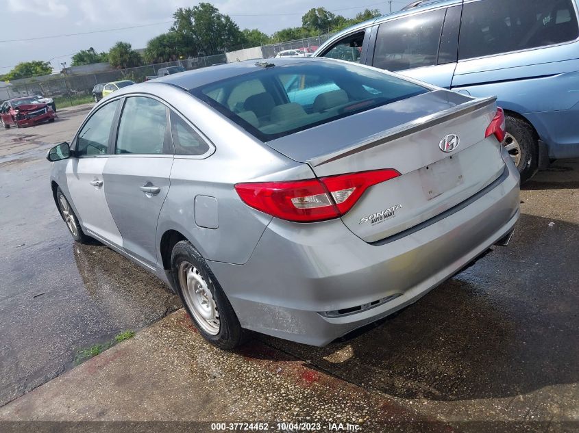 2015 HYUNDAI SONATA 2.4L SE - 5NPE24AF0FH003096