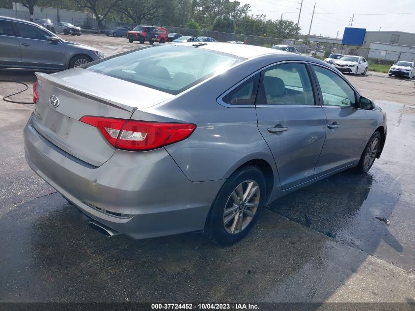 2015 HYUNDAI SONATA 2.4L SE - 5NPE24AF0FH003096