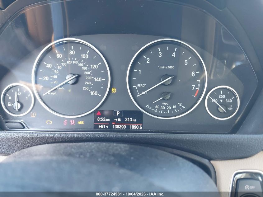 2014 BMW 3 SERIES 320I XDRIVE - WBA3C3G56ENS72079