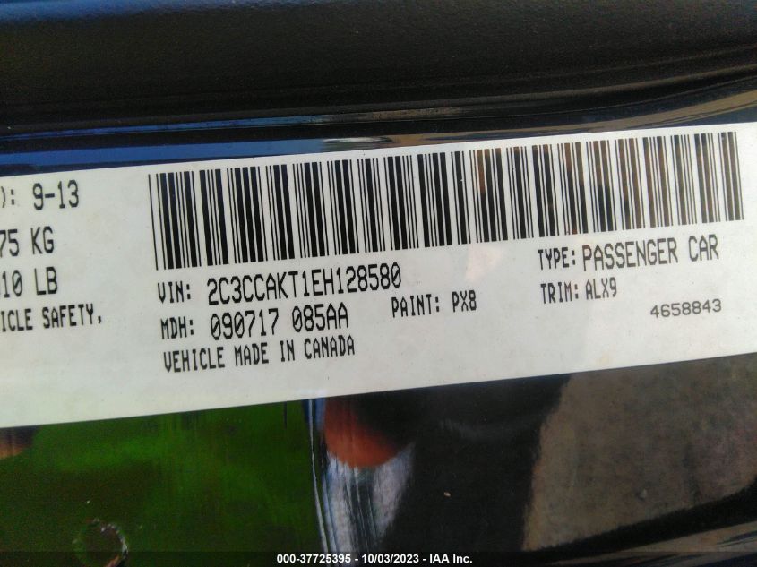 2014 CHRYSLER 300 300C - 2C3CCAKT1EH128580