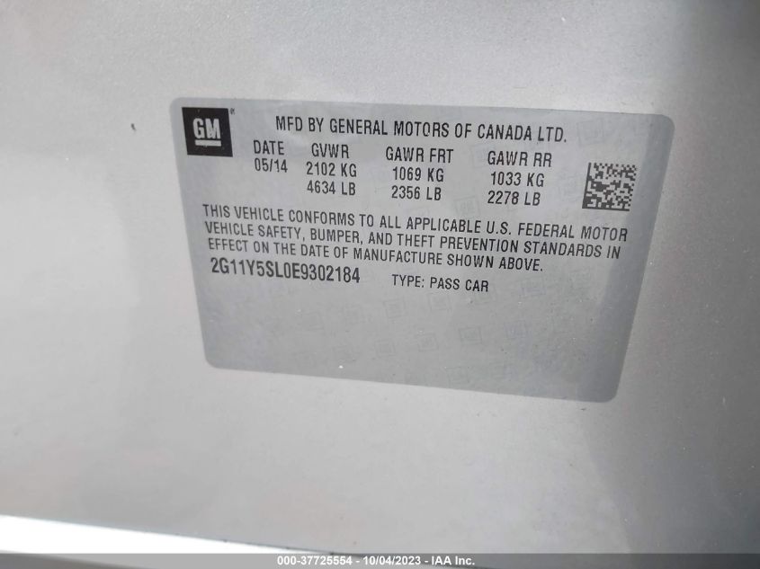 2014 CHEVROLET IMPALA LS - 2G11Y5SL0E9302184