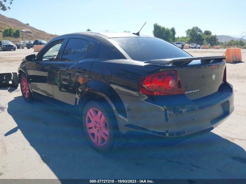 2013 DODGE AVENGER SE - 1C3CDZABXDN567139