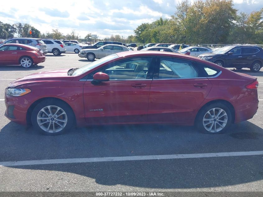2019 FORD FUSION HYBRID SE - 3FA6P0LU1KR192512
