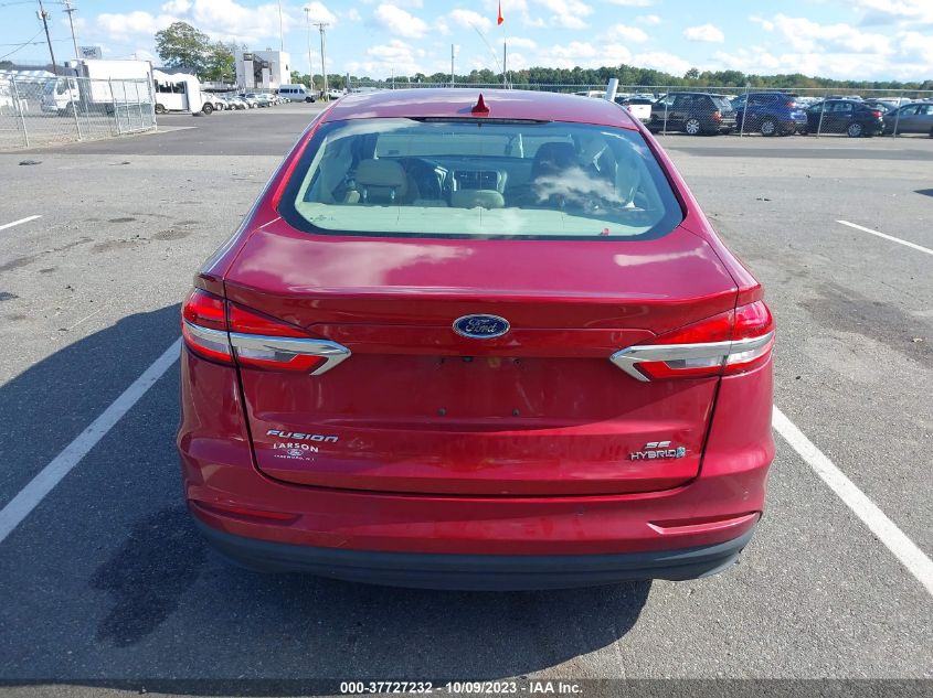 2019 FORD FUSION HYBRID SE - 3FA6P0LU1KR192512