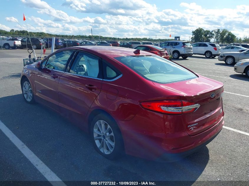 2019 FORD FUSION HYBRID SE - 3FA6P0LU1KR192512