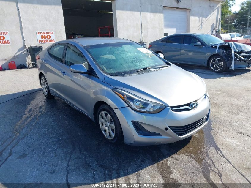 2016 HYUNDAI ELANTRA SE - 5NPDH4AE0GH674075