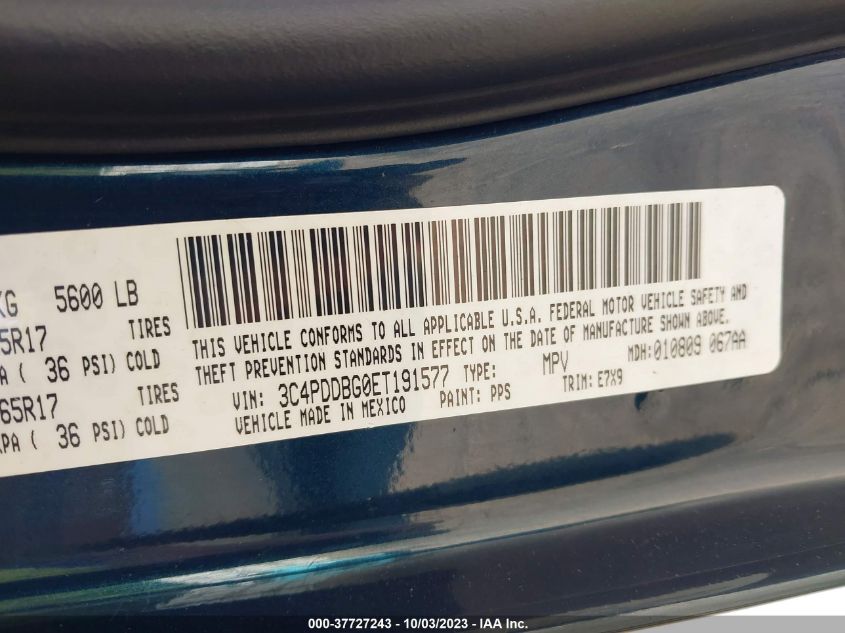 2014 DODGE JOURNEY SXT - 3C4PDDBG0ET191577