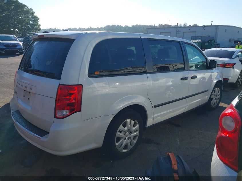 2014 DODGE GRAND CARAVAN AMERICAN VALUE PKG - 2C4RDGBG3ER404938