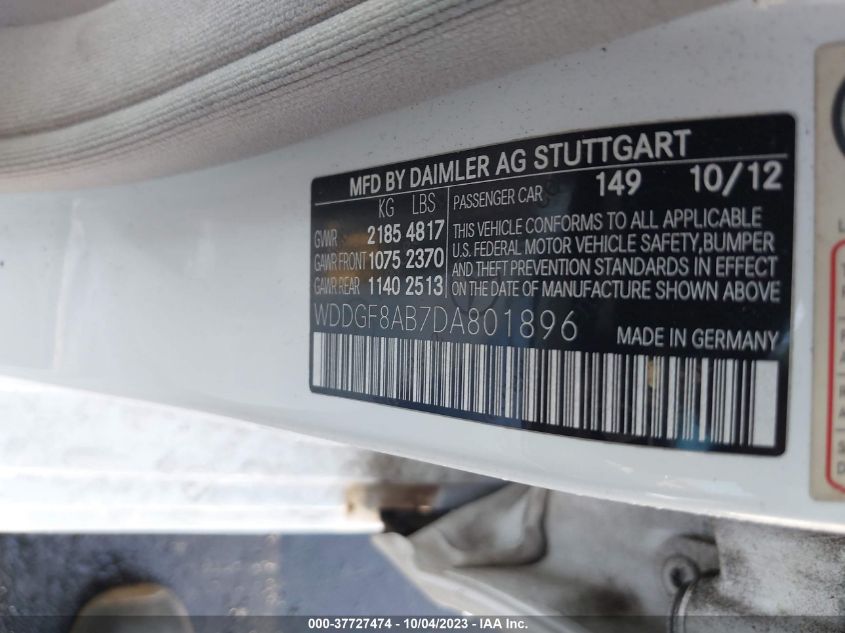 2013 MERCEDES-BENZ C 300 SPORT 4MATIC/LUXURY 4MATIC - WDDGF8AB7DA801896