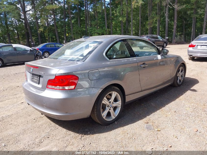 2013 BMW 1 SERIES 128I - WBAUP7C50DVP24676