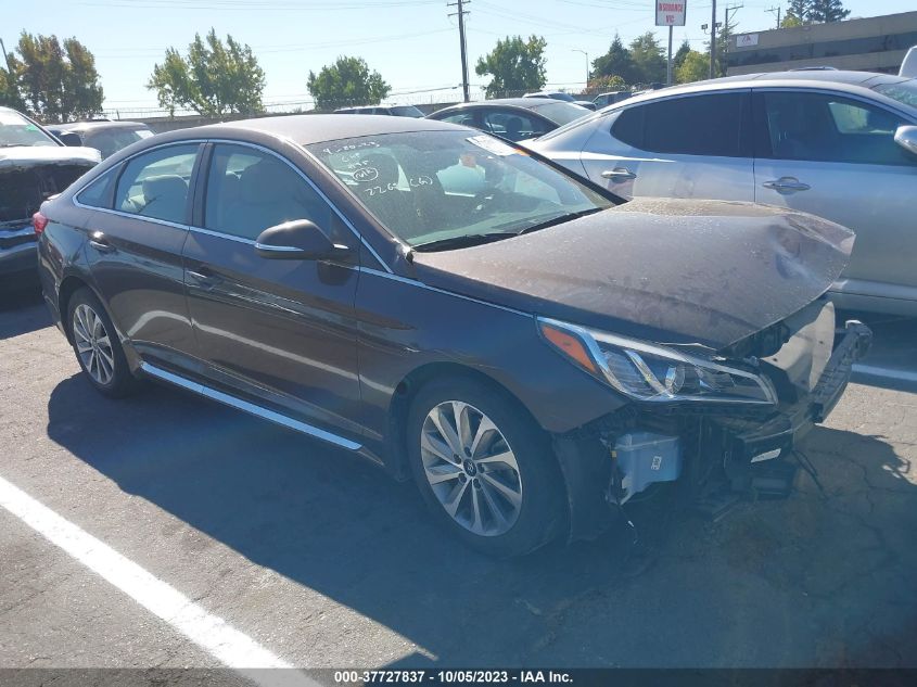 2016 HYUNDAI SONATA 2.4L SPORT - 5NPE34AFXGH390299