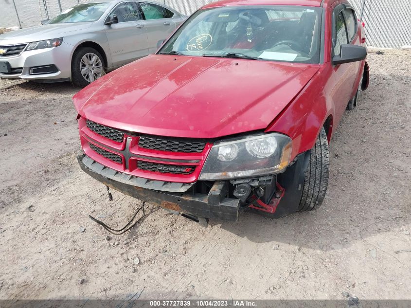 2013 DODGE AVENGER SE - 1C3CDZAG6DN756317