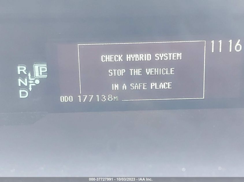 2013 TOYOTA PRIUS ONE/TWO/THREE/FOUR/FIVE - JTDKN3DU1D5592316