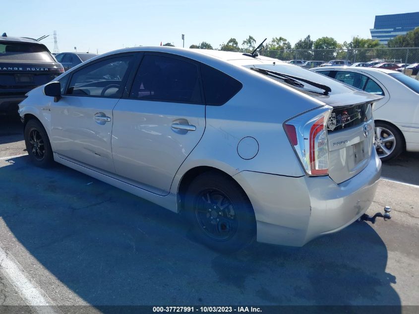 2013 TOYOTA PRIUS ONE/TWO/THREE/FOUR/FIVE - JTDKN3DU1D5592316