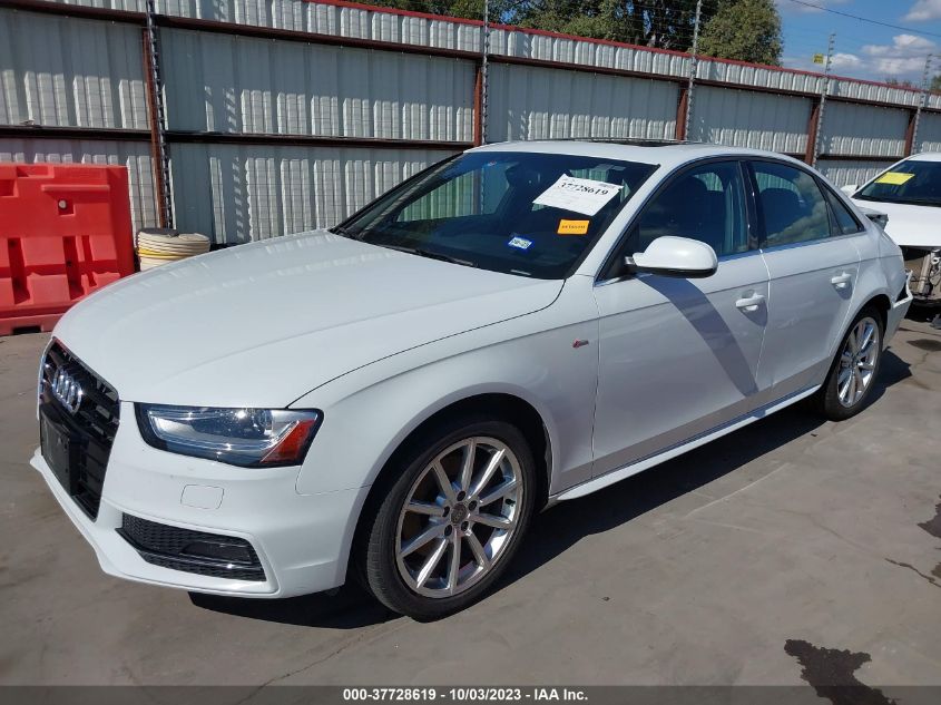 2014 AUDI A4 PREMIUM PLUS - WAUFFAFLXEN018688