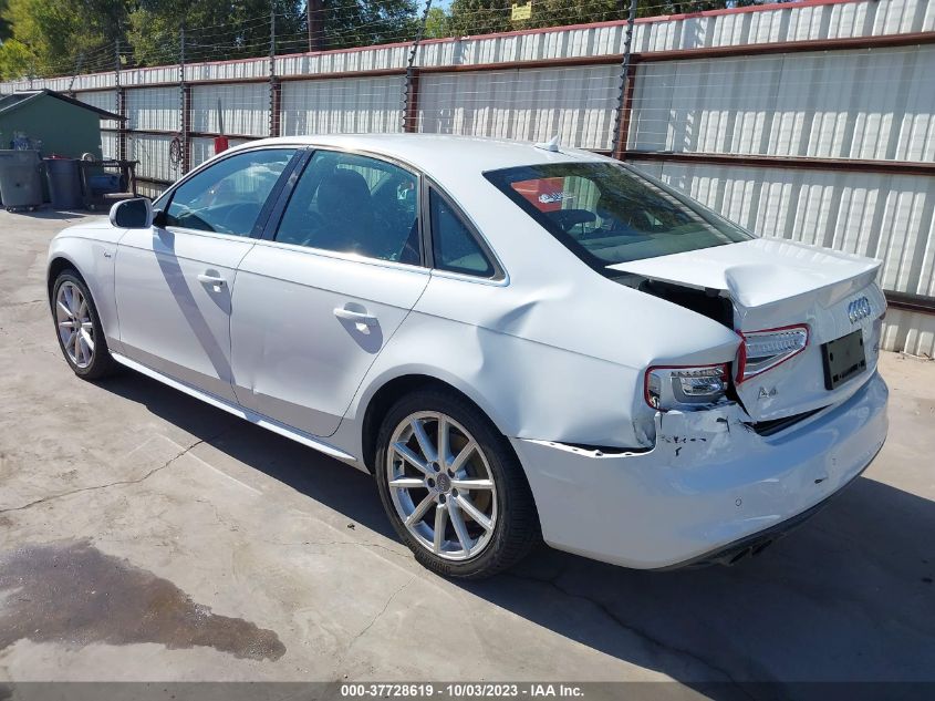 2014 AUDI A4 PREMIUM PLUS - WAUFFAFLXEN018688
