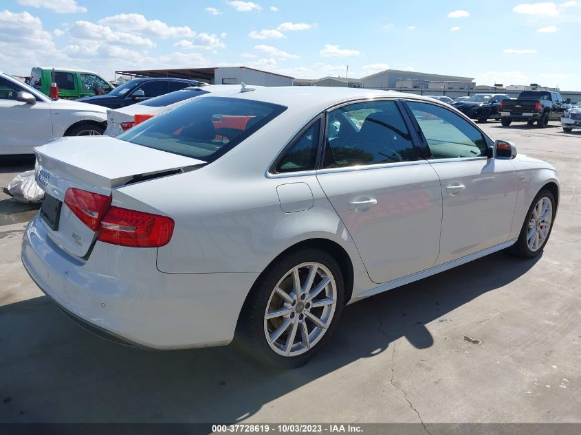 2014 AUDI A4 PREMIUM PLUS - WAUFFAFLXEN018688