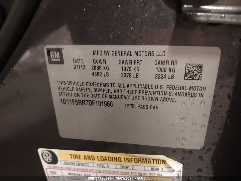 2013 CHEVROLET MALIBU ECO - 1G11F5RR7DF101968
