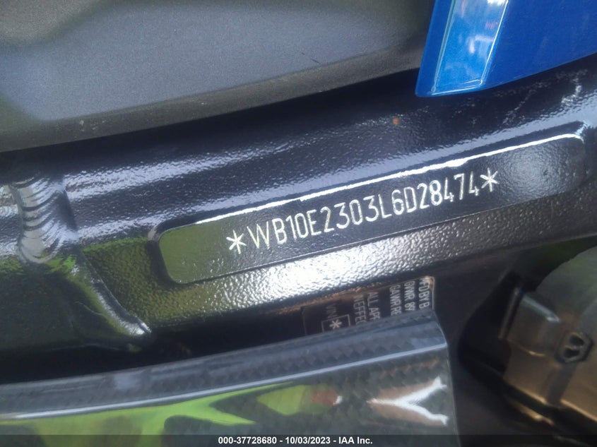 VIN WB10E2303L6D28474 2020 BMW S 1000 RR