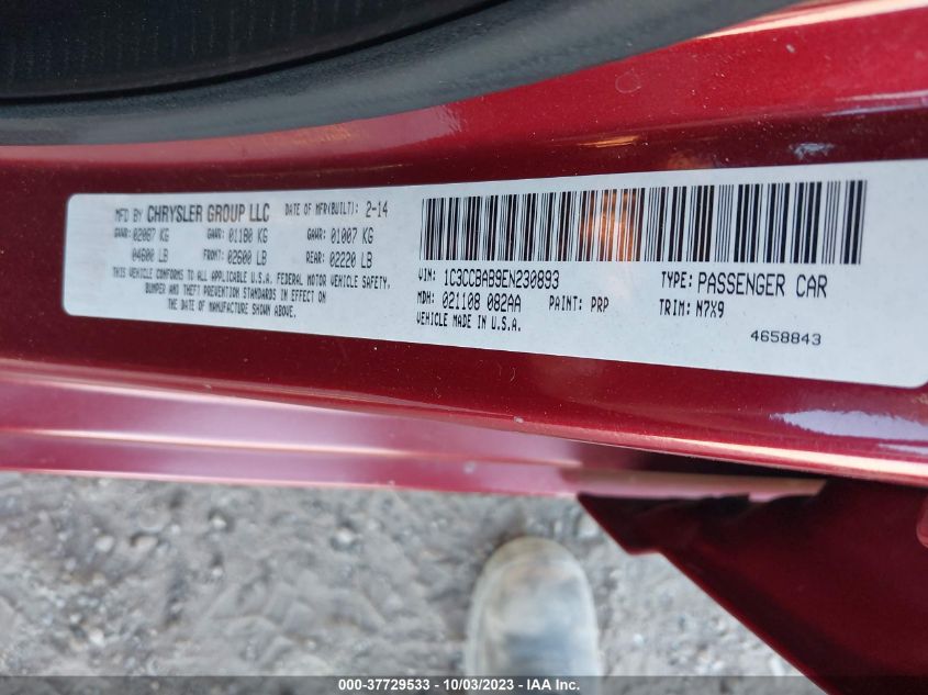 2014 CHRYSLER 200 LX - 1C3CCBAB9EN230893
