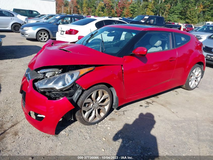 2013 HYUNDAI VELOSTER W/GRAY INT - KMHTC6AD7DU140663