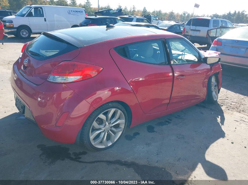 2013 HYUNDAI VELOSTER W/GRAY INT - KMHTC6AD7DU140663