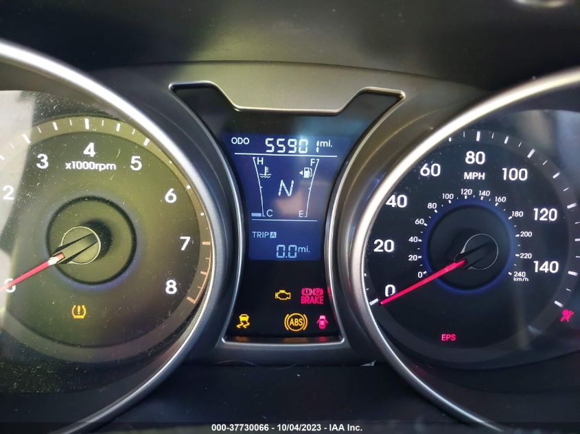 2013 HYUNDAI VELOSTER W/GRAY INT - KMHTC6AD7DU140663