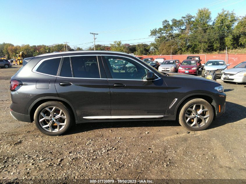 2022 BMW X3 XDRIVE30I - 5UX53DP03N9M06690